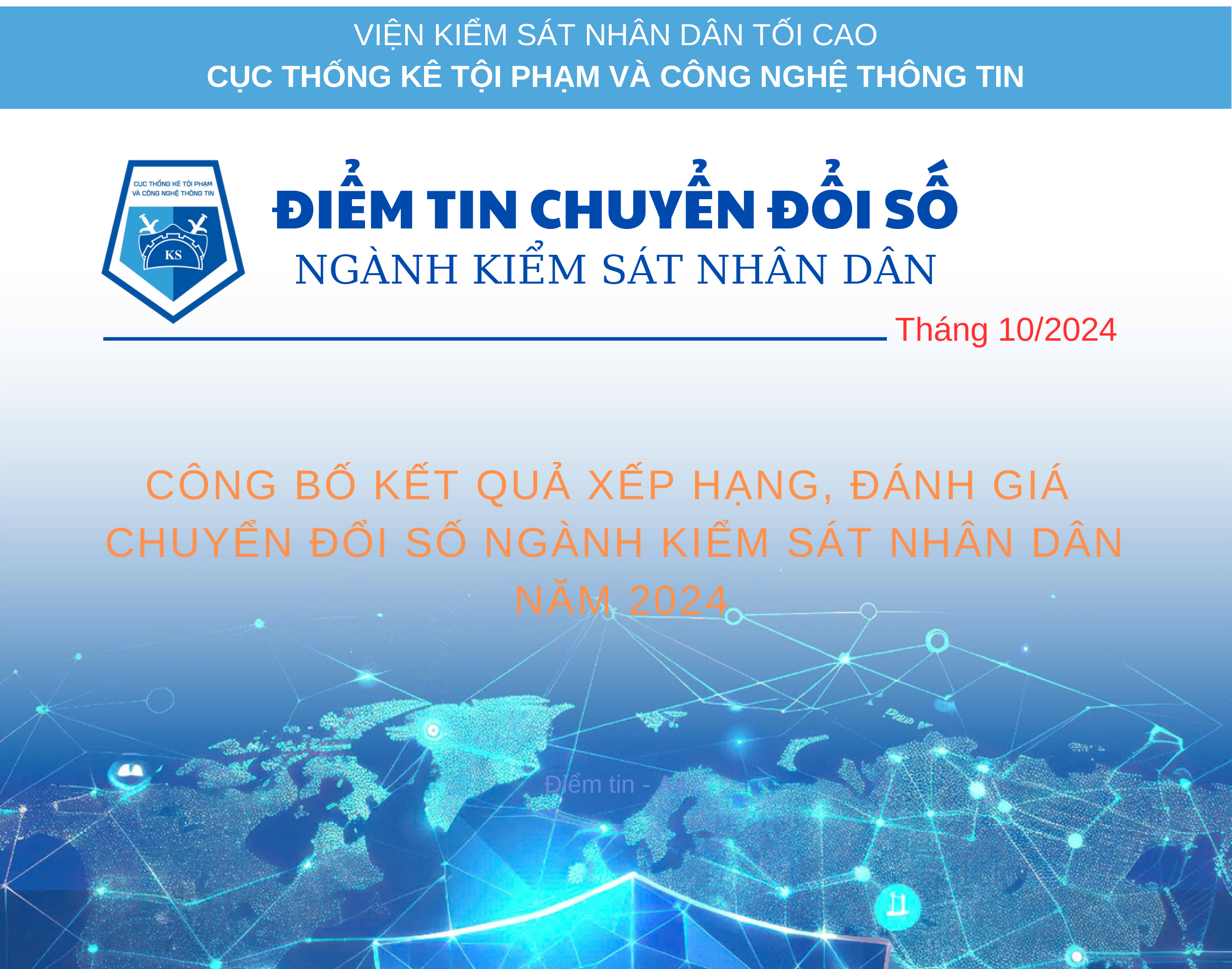 Điểm tin Chuyển đổi số ngành KSND tháng 10/2024